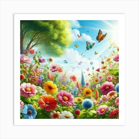 Flower Garden 3 Art Print