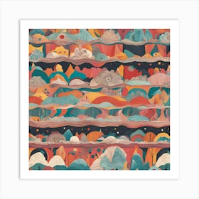 Abstract Landscape Painting Art Print