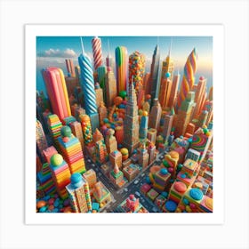 Candy City Art Print