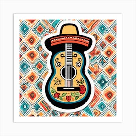 Mexican Guitar 14 Art Print