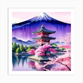 Japanese Cherry Blossoms Art Print