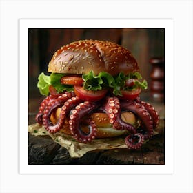 OctaBurger Art Print