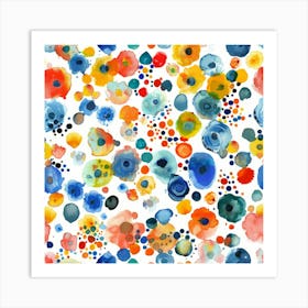 Watercolor Flowers 25 Art Print