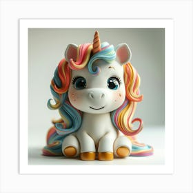 Unicorn Figurine 34 Art Print