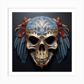 Day Of The Dead Skull 6 Art Print