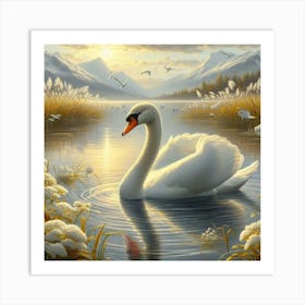 The Graceful Swan Art Print
