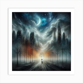 Dark City 1 Art Print