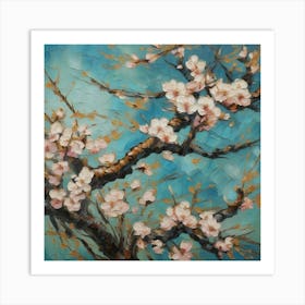 Cherry branch Art Print