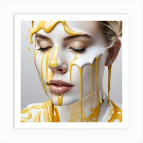 Honey Dripping Art Print