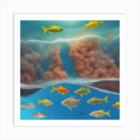 Colorful Fishes In The Ocean Art Print