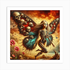 Skeleton Fairy 1 Art Print