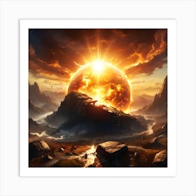 Sun Burst Art Print