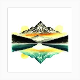 Mountains In The Sky 5 Art Print