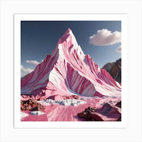 Pink Mountain Art Print