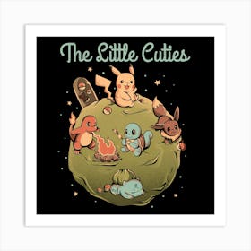 The Little Cuties - Cute Pokemon Cartoon Gift 1 Art Print
