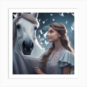 Fairytale Horse 4 Art Print