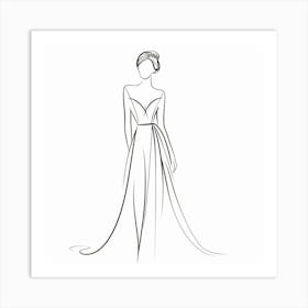 A lady elegance Art Print