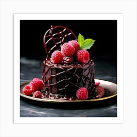 Yummy choc cake Art Print