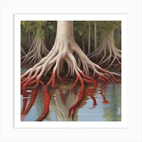 Mangrove Roots Art Print