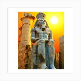 Egyptian Statue 13 Art Print