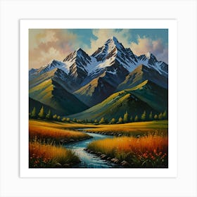 Mountain Stream 1 Art Print