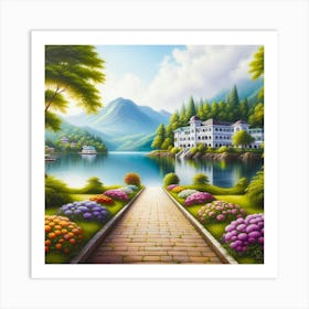 Path To The Lake 3 Art Print