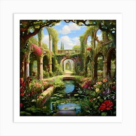 Garden In Bloom 2 Art Print