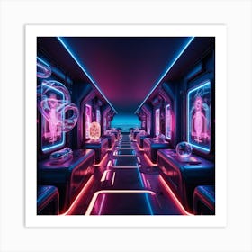 Futuristic Train Art Print