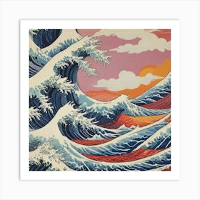 Great Wave Off Kanagawa 24 Art Print