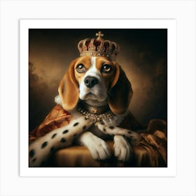 Beagle King 1 Art Print