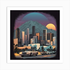 Los Angeles Cityscape Art Print