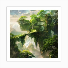 The Verdant Realms Of Ascension Art Print