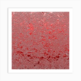 Red Aluminum Foil Art Print