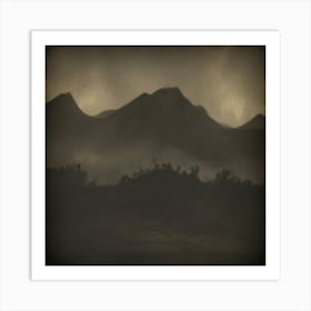 Mountain Range Art Print