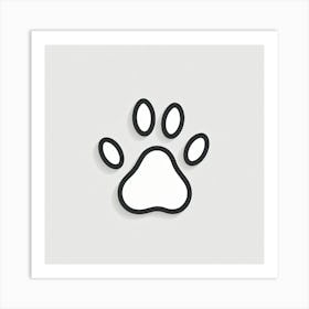 Dog Paw Print 1 Art Print