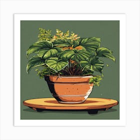 Potted Plant Art Print