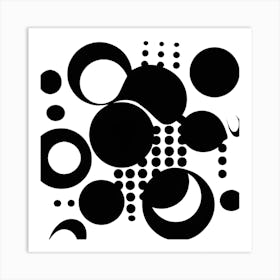 Abstract Dots Art Print