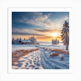 Winter Landscape Art Print