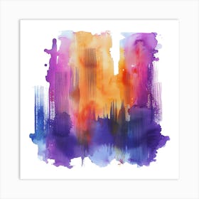 Abstract Watercolor Painting 11 Art Print