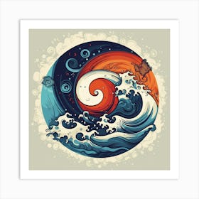 Great Wave 6 Art Print