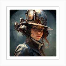 Steampunk Girl 32 Art Print