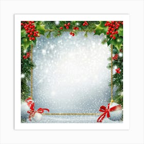 Christmas Frame 13 Art Print