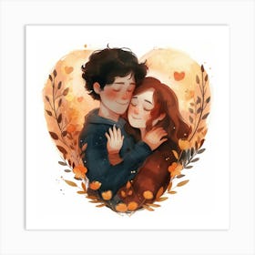 Autumn Love Art Print