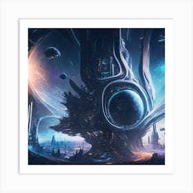 Futuristic City 23 Art Print