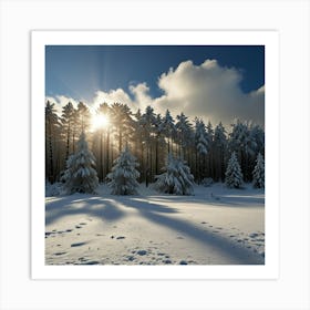 Snowy Forest 2 Art Print