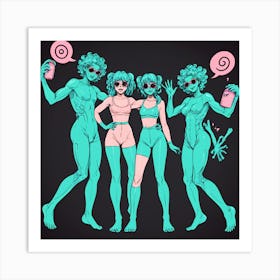 Sexy Girls 21 Art Print