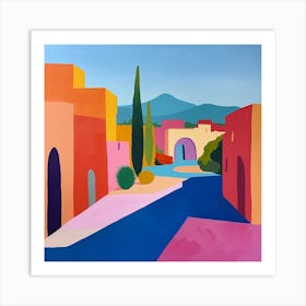 Abstract Travel Collection Marrakech Morocco 8 Art Print