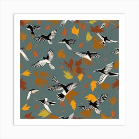 Autumn Birds 2 Art Print