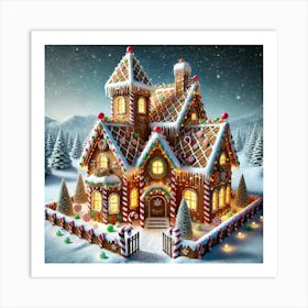 Xmas House Art Print