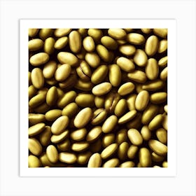 Golden Peas Art Print